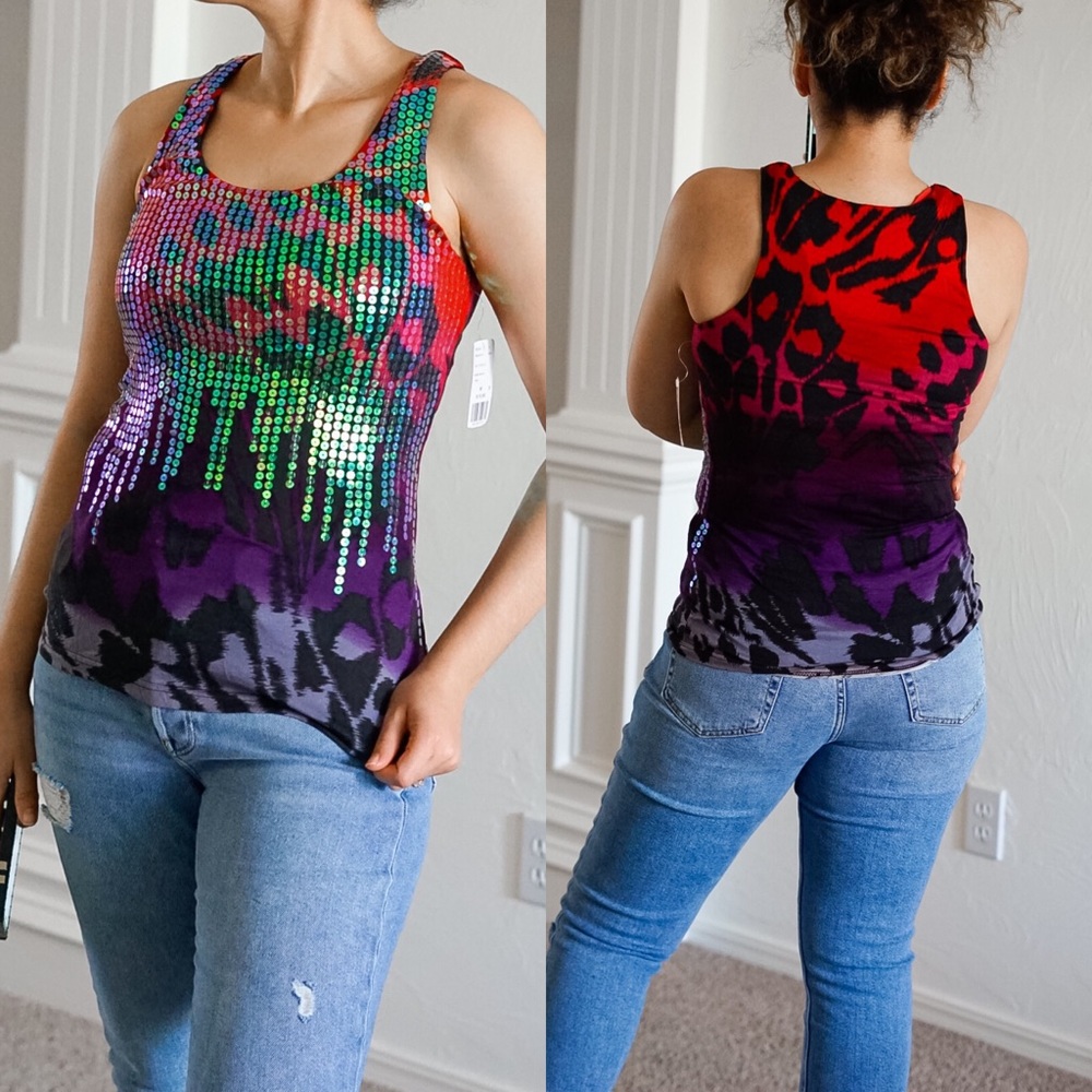 Sequin Tank Top